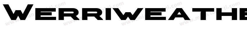 WerriweatherSans Bold字体转换